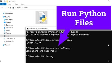 run  python file  windows mand prompt tutor suhu