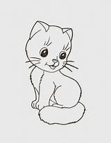 Coloring Cats Kittens Pages Printable Filminspector sketch template