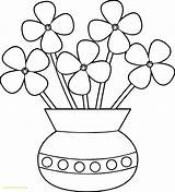 Pot Flower Drawing Kid Draw Flowers Easy Plant Cartoon Drawings Paintingvalley Doodle sketch template