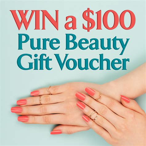 win   pure beauty gift voucher central south morang shopping centre
