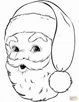 Santa Coloring Claus Pages Portrait Printable Great Drawing Clipartmag sketch template