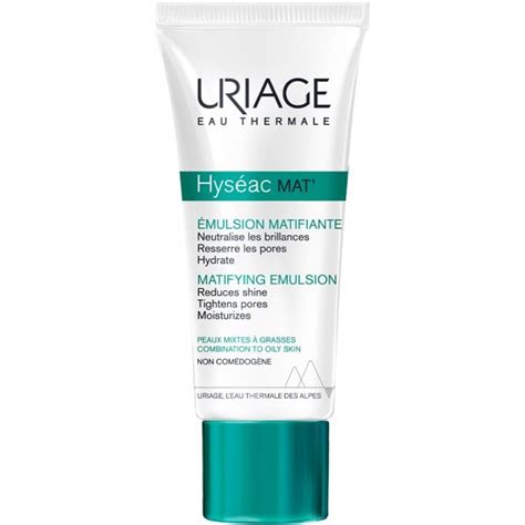 uriage hyseac mat matifying emulsion  combination  oily skin ml justmylook