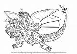 Bakugan Hydranoid Alpha Battle Brawlers Drawingtutorials101 Dragonoid Learn sketch template
