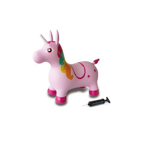 jamara skippydier unicorn roze junior  cm blokker