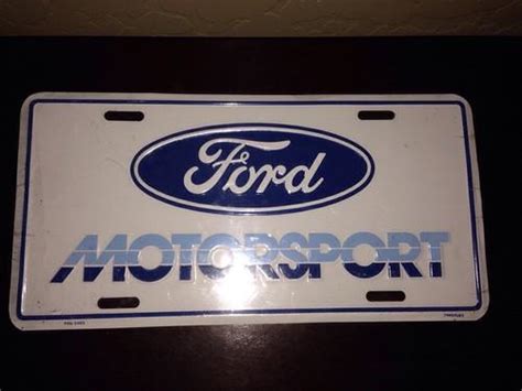 sell nos ford motorsport license plate foxbody mustang