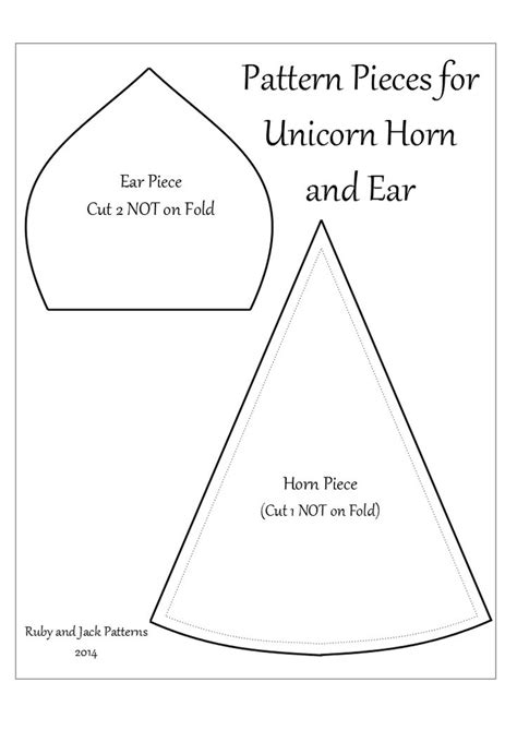 unicorn horn hoodie  ruby jack patterns sew