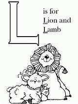 Coloring Lion Lamb Pages Sheets Abc Preschool March Clipart Letter Printable Library Crafts Color Prophets Secrets December Worksheets Getdrawings Getcolorings sketch template