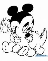 Mickey Coloring Baby Pages Mouse Disney Babies Printable Color Minnie Cartoon Disneyclips Hugging Board Valentine Colouring Goofy Pluto Donald Toy sketch template