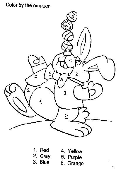 easter color  numbers easter coloring pages easter colouring
