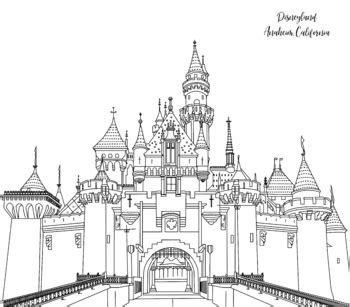 disneyland coloring page  socal field trips tpt