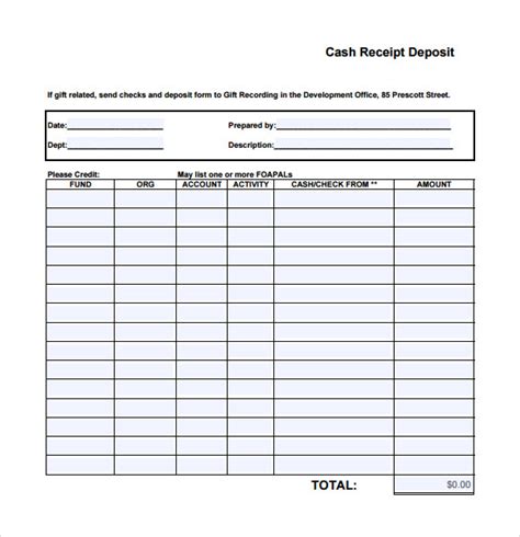 printable receipt templates  samples examples format