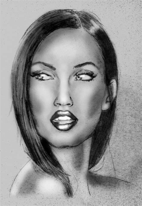 Megan Fox Graphite Drawing By Hiddenaudacity On Deviantart