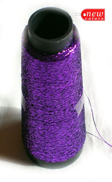 yarn lame glitter yarn shine sparkle yarn purple