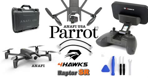 parrot anafi anafi usa  booster dantennes raptor sr safety droneshop
