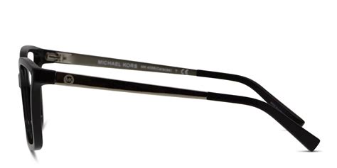 michael kors mk4058 caracas shiny black silver prescription eyeglasses