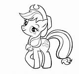 Little Pony Coloring Pages Printable Applejack Rainbow Dash sketch template