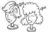 Wig Clipart Drawing Cartoon Coloring Clipground Pages Getdrawings Template sketch template