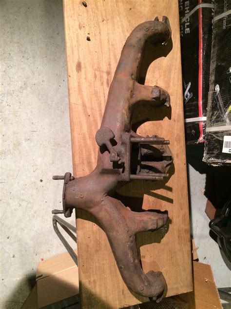 1950 ford f3 226 flathead h inline 6 exhaust manifold question ford