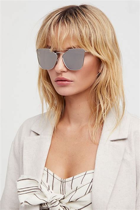 modern silver aviator sunglasses from free people aviator sunglasses