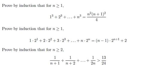 Solved Prove By Induction That For N Greater Than Equal T