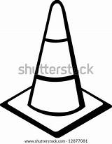 Cone Traffic Toddler Pic Shutterstock Vector Stock Lightbox Save sketch template
