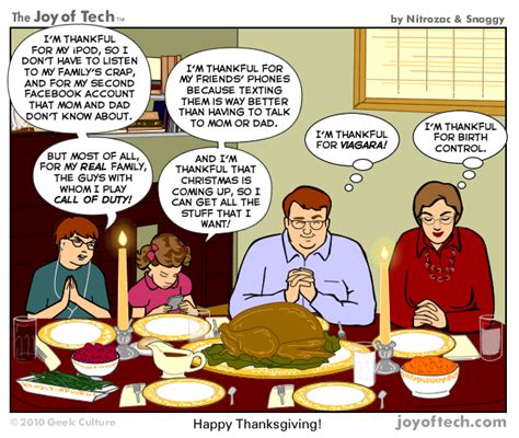 the joy of tech comic a somewhat disinclined thanksgiving