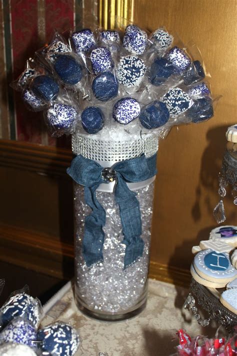 marshmallow topiary denim and diamonds candy table pinterest vase topiaries and marshmallows