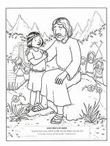 Jesus Coloring Primary Christ Pages Lesson Lds Clean Bible Story Murrayandmathews Children Loves Blesses Kids Living Happy Scriptures Friend Will sketch template