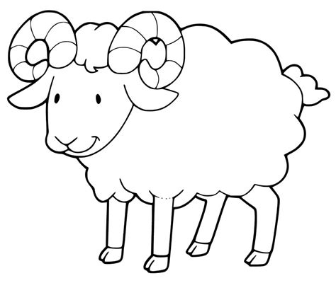 majestic ram coloring page  printable coloring pages  kids