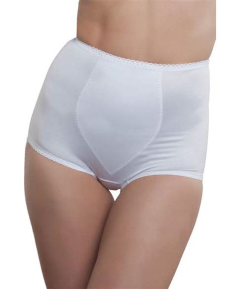 rago shapewear rear shaper panty brief light shaping contour pads white 2x on literotica