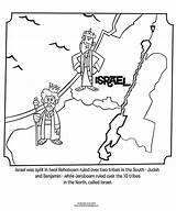 Coloring Israel Bible Pages Judah Kids Kingdom Divided Mesopotamia Kings King Nebuchadnezzar Map Drawing Para Worksheet Jeroboam Activities Rehoboam Mecca sketch template