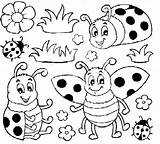 Colorat Planse Insecte Fise Buburuze Buburuza Copii Gargarite Imagini Lucru Gradinita Gargarita Flori Animale Desen Miraculos Fata Mici Cei Ladybug sketch template