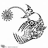 Angler Maori Polynesian Samoan Tiki Symbols Getdrawings Tattootribes Tattoossandmore sketch template