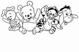 Pooh Winnie Coloring Pages Baby Cute Tigger Drawing Christmas Tiger Piglet Fall Colouring Print Drawings Printable Getcolorings Color Getdrawings Colorings sketch template