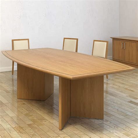 hyform boat shaped table arrow base ors  meeting furniture