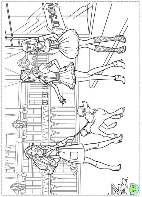 view barbie coloring pages fashion fairytale images
