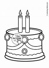 Coloring Birthday Candle Candles Clipart Pages Getcolorings Pag Getdrawings sketch template