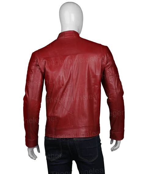 mens red leather biker jacket biker jacket men red biker jacket