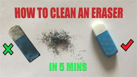 clean  eraser   mins quick easy eraser clean youtube