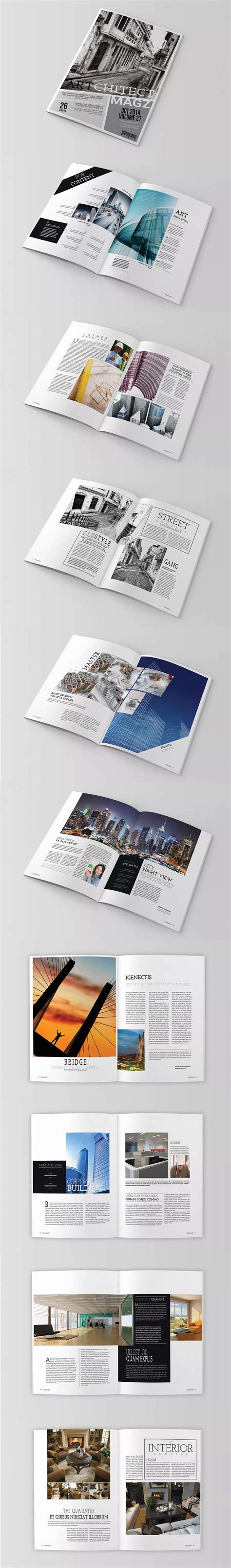 Magazine Template Indesign Indd A4 And Us Letter Size