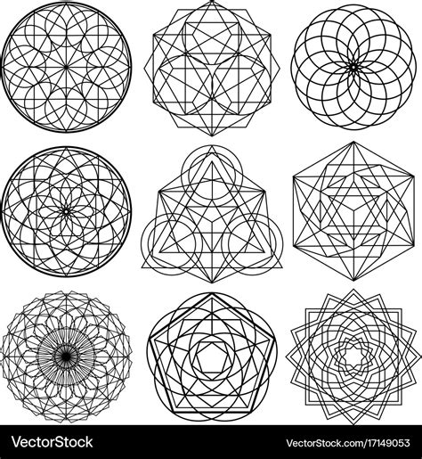 sacred geometry symbols sacred geometry symbols stock illustration  image  istock