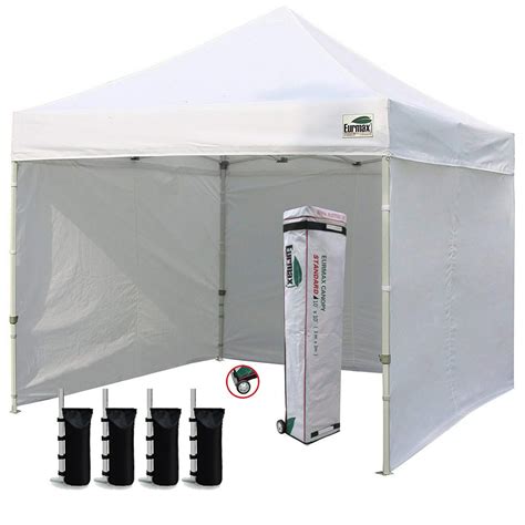 eurmax  ez pop  canopy outdoor canopy instant tent   zipper sidewalls  roller bag