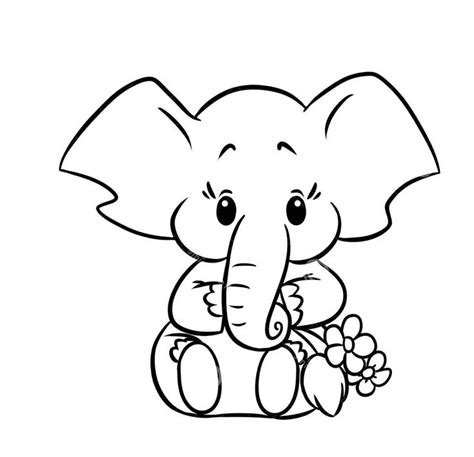 colour  elephant pictures fun coloring page