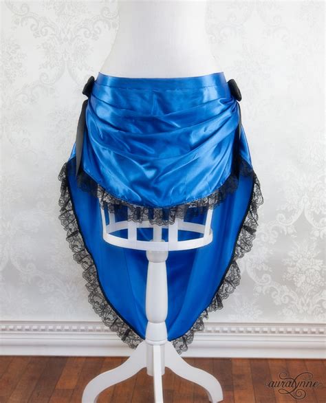 Sapphire Seduction Blue Bustle Skirt Auralynne