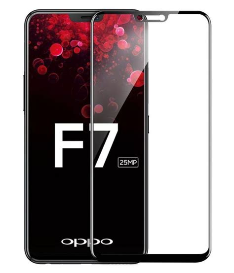 oppo f7 tempered glass screen guard by xorb full edge to edge screen