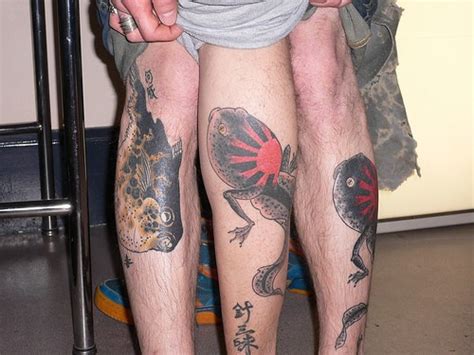japanese sea kingdom leg tattoo tattooimages
