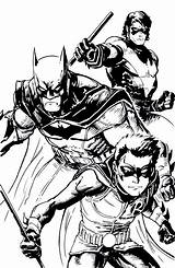 Batman Pages Superman Avengers Detailed sketch template