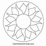 Onam Pookalam Athapookalam Patterns Glass Stained Atha sketch template