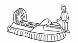 Hovercraft Drawing Getdrawings sketch template
