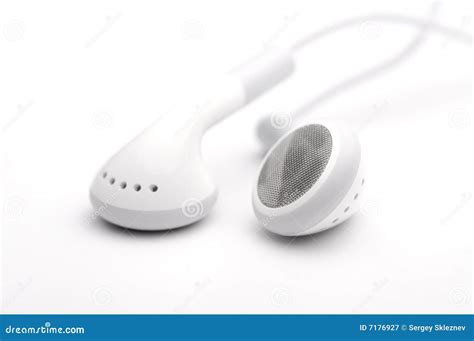 white headphones stock image image  phones digital